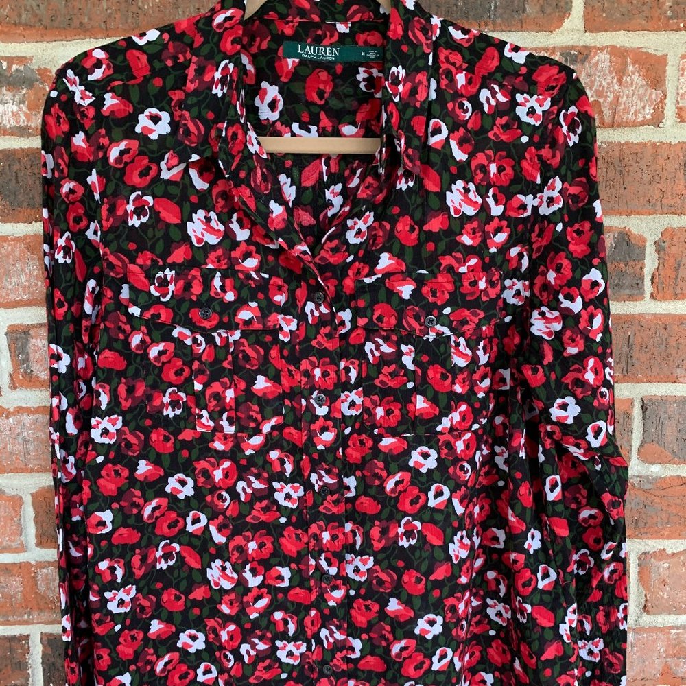 LAUREN Ralph Lauren, Long Sleeve Blouse
Sz M
Excellent Condition